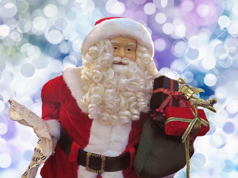 NEUSER PAPIER Set 200 Biglietti Di Natale DIN A7 Con Buste Grigie - Babbo Natale Rosso, Carta Naturale 300g/m²